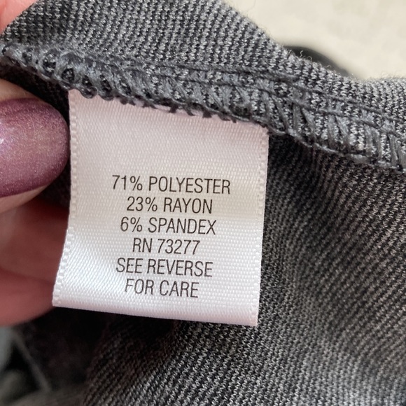 Simply Vera Charcoal Gray Skirt - Picture 5 of 6